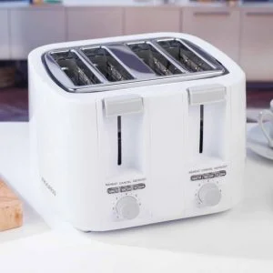 Progress 4 Slice Toaster White