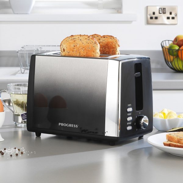Progress Ombre 2 Slice Toaster Black - Image 2