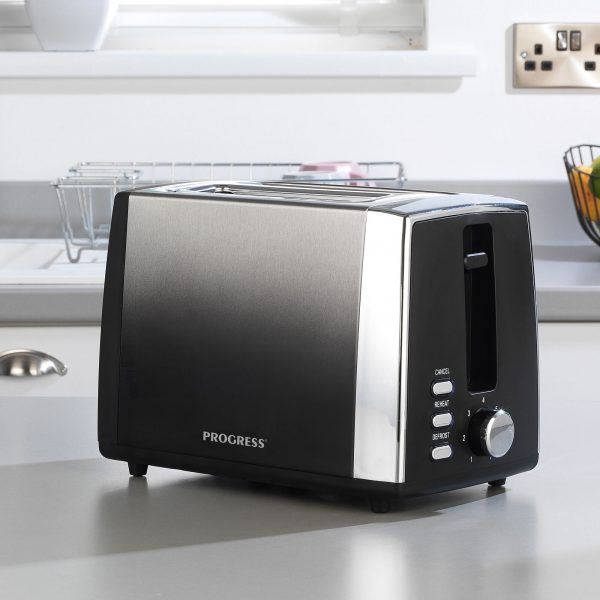 Progress Ombre 2 Slice Toaster Black - Image 3