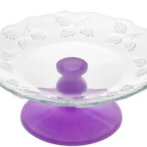 Cake Stand Purple Stem Set x3 (96243)