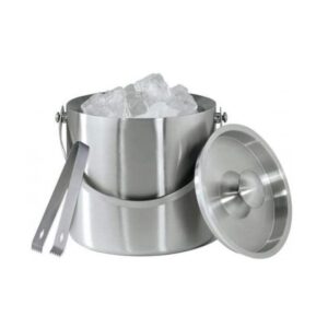 Ice Bucket with Tongs 15cm
