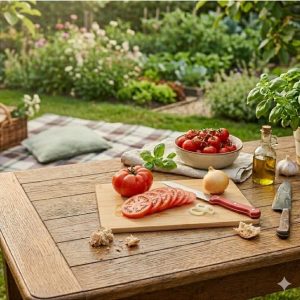 Chopping Board Bamboo Set 3 Pcs 22x14cm