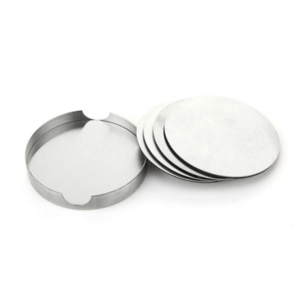Coaster Set Stainless Steel 6 Pcs - Image 2