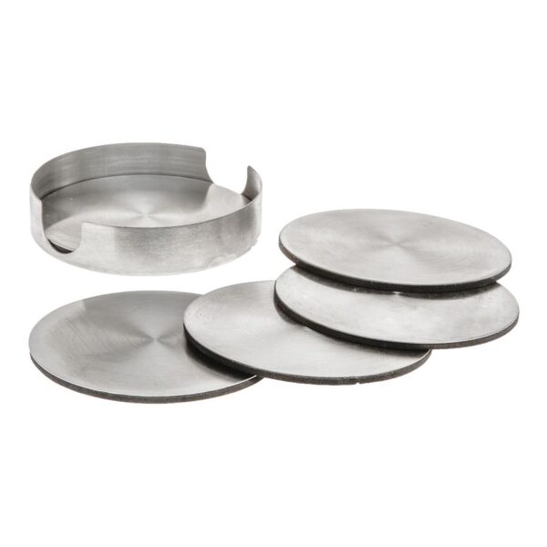 Coaster Set Stainless Steel 6 Pcs - Image 3