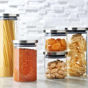 Glass Storage Jar with Lid 1Lt