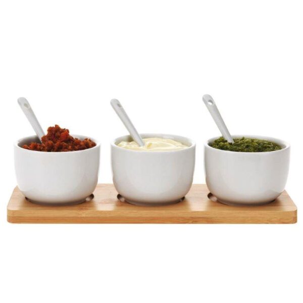 Dip Serving Bowl with Spoons - Image 4