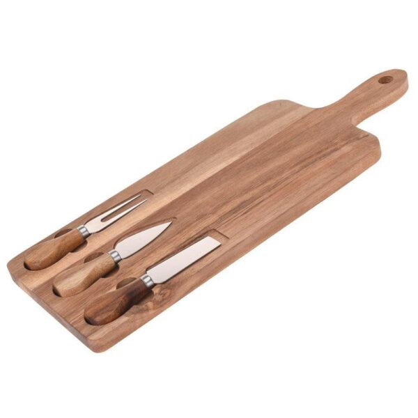 Cheese Board with 3 Knives - Image 2