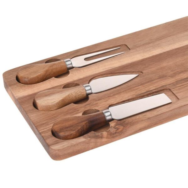 Cheese Board with 3 Knives - Image 3