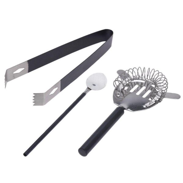 Cocktail Shaker Set 5 Pcs Matt Black - Image 3
