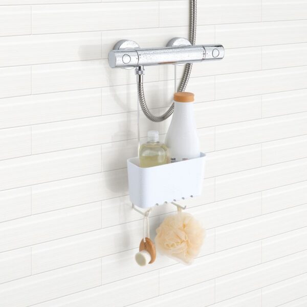 Shower Caddy Single White
