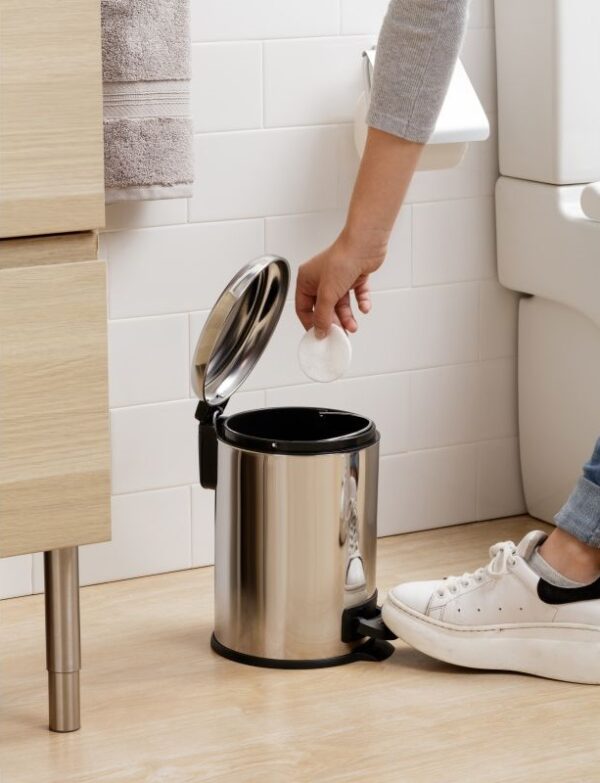 Nordic Pedal Bin 3 Lt Steel - Image 2