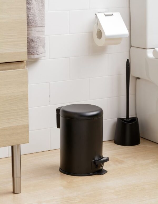 Nordic Pedal Bin 3 Lt Black