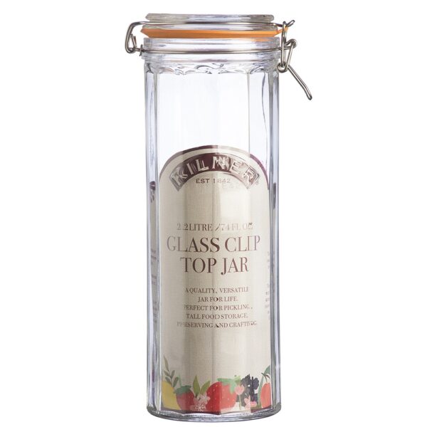 Kilner Facetted Clip Top Jar 2.20Lt - Image 5
