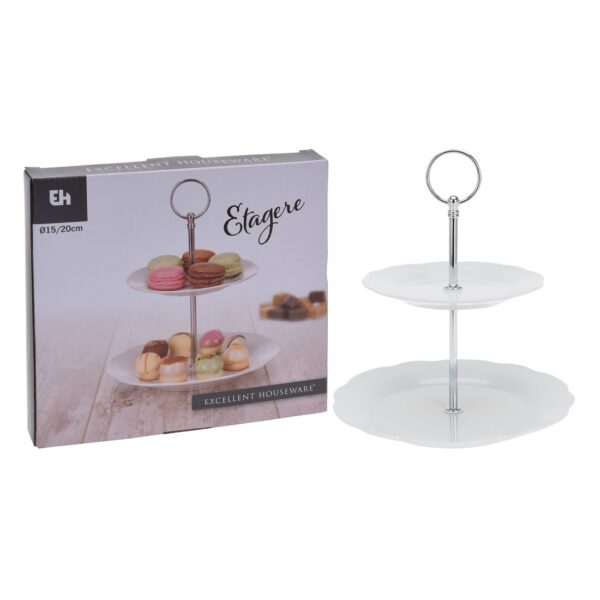 Food Stand Wave Edge Porcelain
