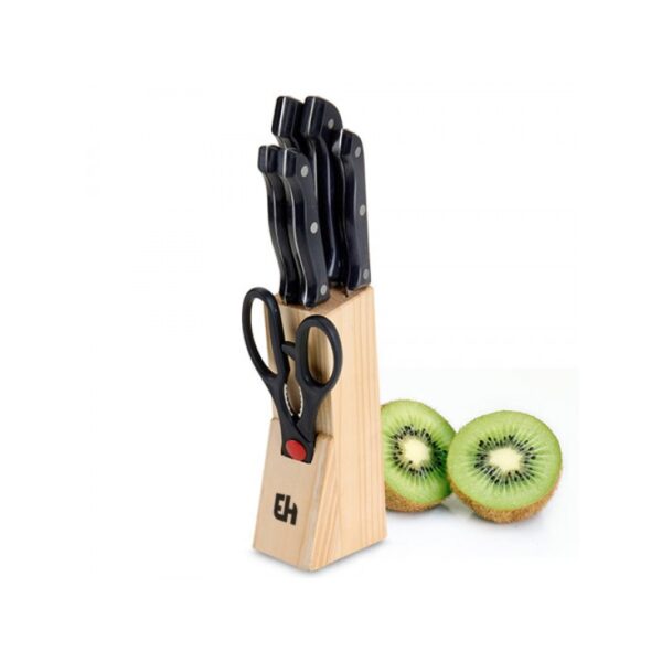 Knife Set In Wooden Block