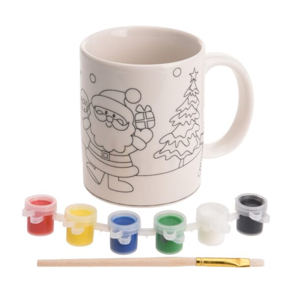Xmas Paint Set Mug 8 Pcs