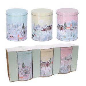 Xmas Storage Tin Set 3 Pcs