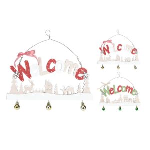 Xmas Welcome Wall Hanger 29cm (2 Designs)