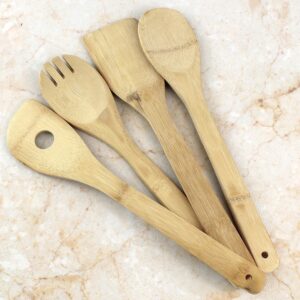 Bamboo Kitchen Utensils 4 Pcs