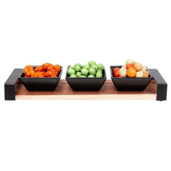 Serving Set on Bamboo Tray 4 Pcs - Image 6