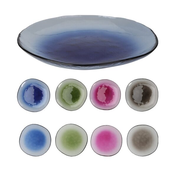 Dark Glass Plate 20cm (4 Colours)
