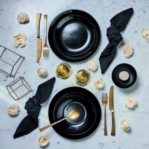Diana Black Dinner Plate 25cm