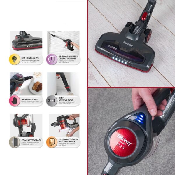 Beldray Airgility Cordless Vac Cleaner 22.2V - Image 8