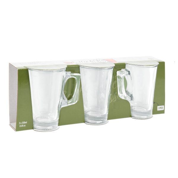 Glass Mug Set 3 Pcs 250ml - Image 8