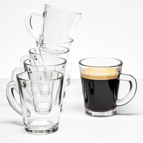 Espresso Glass Mug Set 6 Pcs 70ml
