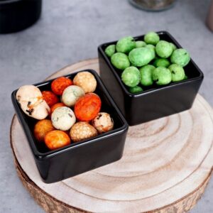 Snack Bowl Set of 2 Pcs Black