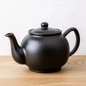 P&K Teapot Matt Black 6 Cup