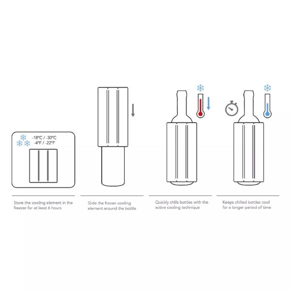 Active Cooler Wine Silver - Image 3