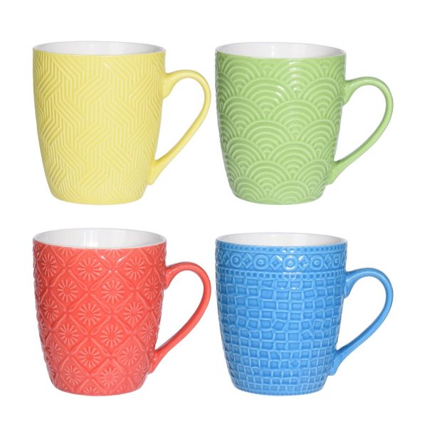 Porcelain Mug 380ml Set x4 Pcs - Image 2