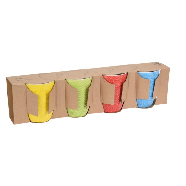 Porcelain Mug 380ml Set x4 Pcs - Image 3
