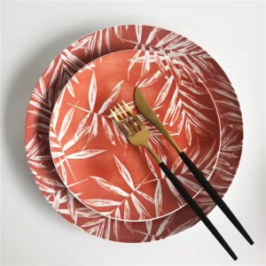 Leaf Porcelain Dinner Plate 27cm (4 Colours)