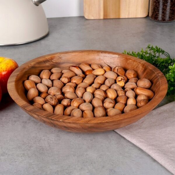 Acacia Wood Bowl 28x7cm - Image 2