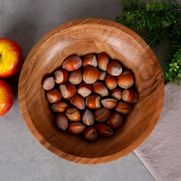 Acacia Wood Bowl 28x7cm - Image 3