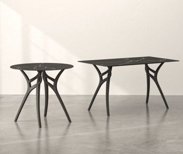 Table Ivy-L 80x140cm Black Marble Top - Image 4