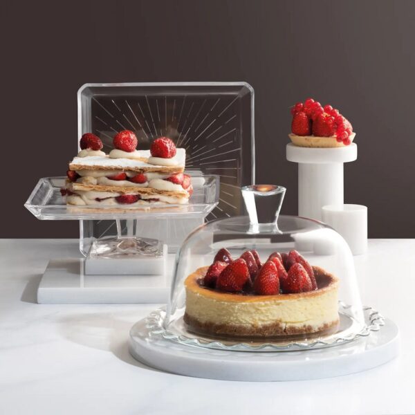 Petit Patisserie Plate with Dome 26cm (96874) - Image 4