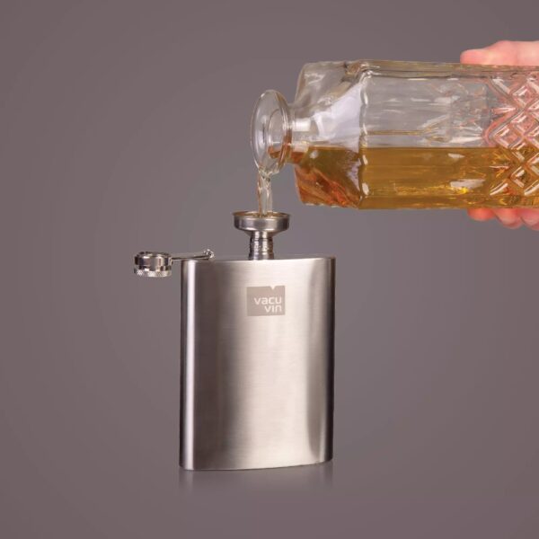 Hip Flask & Funnel Stainless Steel