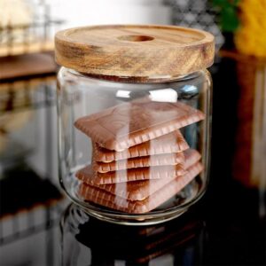 Glass Storage Jar with Lid 400ml