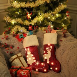 Xmas Stocking with LED 41cm