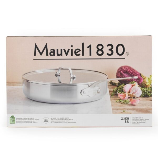 Mauviel Frying Pan + Lid 28cm 3.6L - Image 5