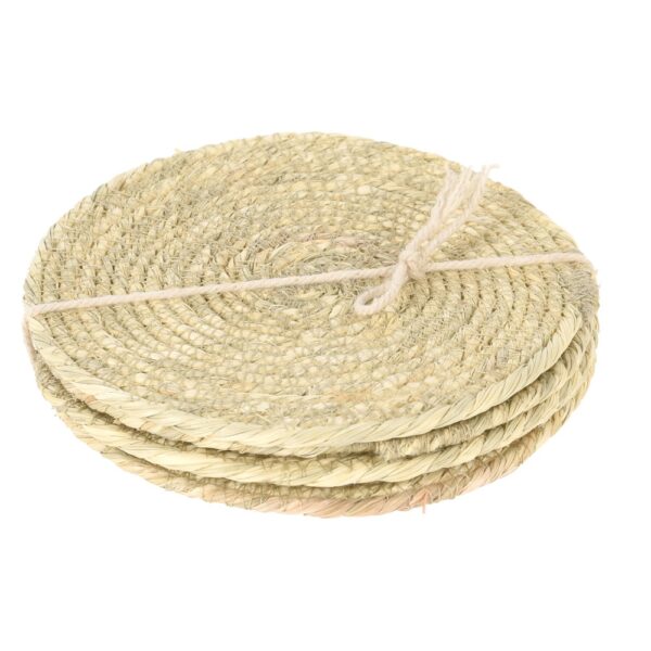 Sabai Grass Coasters 10cm Set x4 Pcs - Image 3