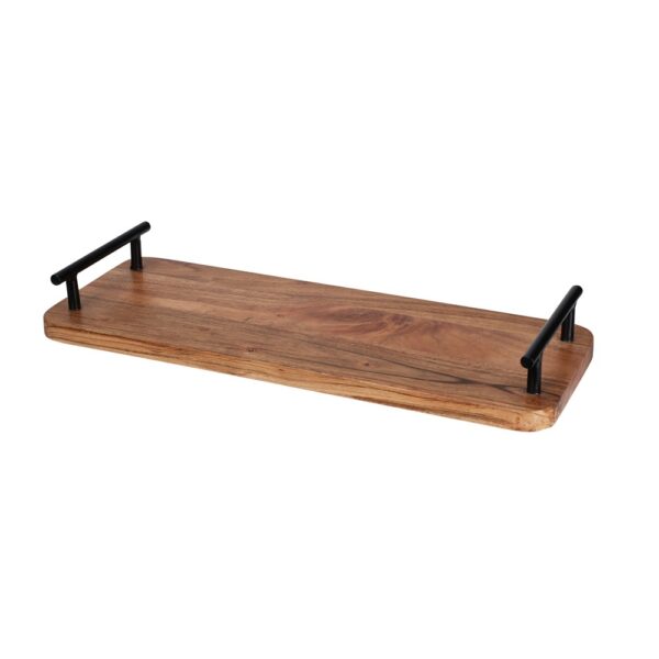 Wooden Serving Tray with Handles 40x15cm - Image 4