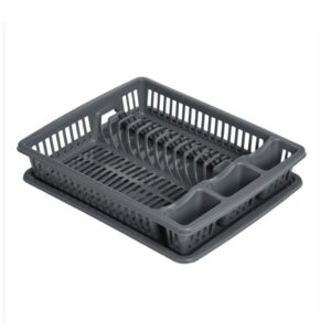 Dish Drainer with Tray 46x36x8cm (4 Colours)