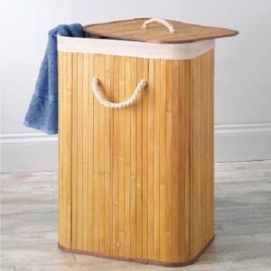 Bamboo Laundry Basket 40x20x60cm