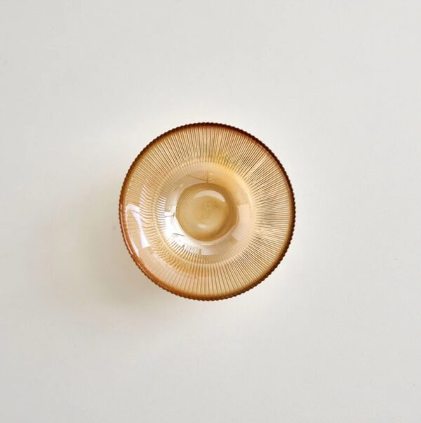 Amber Glass Bowl 15cm - Image 5