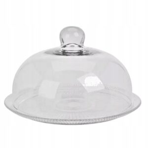 Glass Cake Plate with Dome 30x17cm