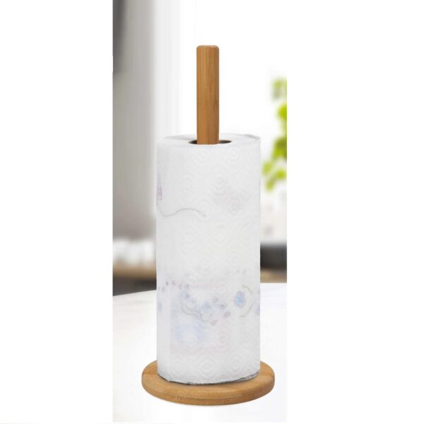 Bamboo Kitchen Roll Holder 21.50cm
